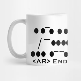 Morse Code 'FILL THIS SPACE' Mug